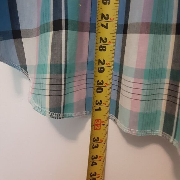 Wrangler Cowboy Cut Mens 15.5 X-Long Tails Pearl Snap Western Short Sleeve Shirt - Picture 9 of 9